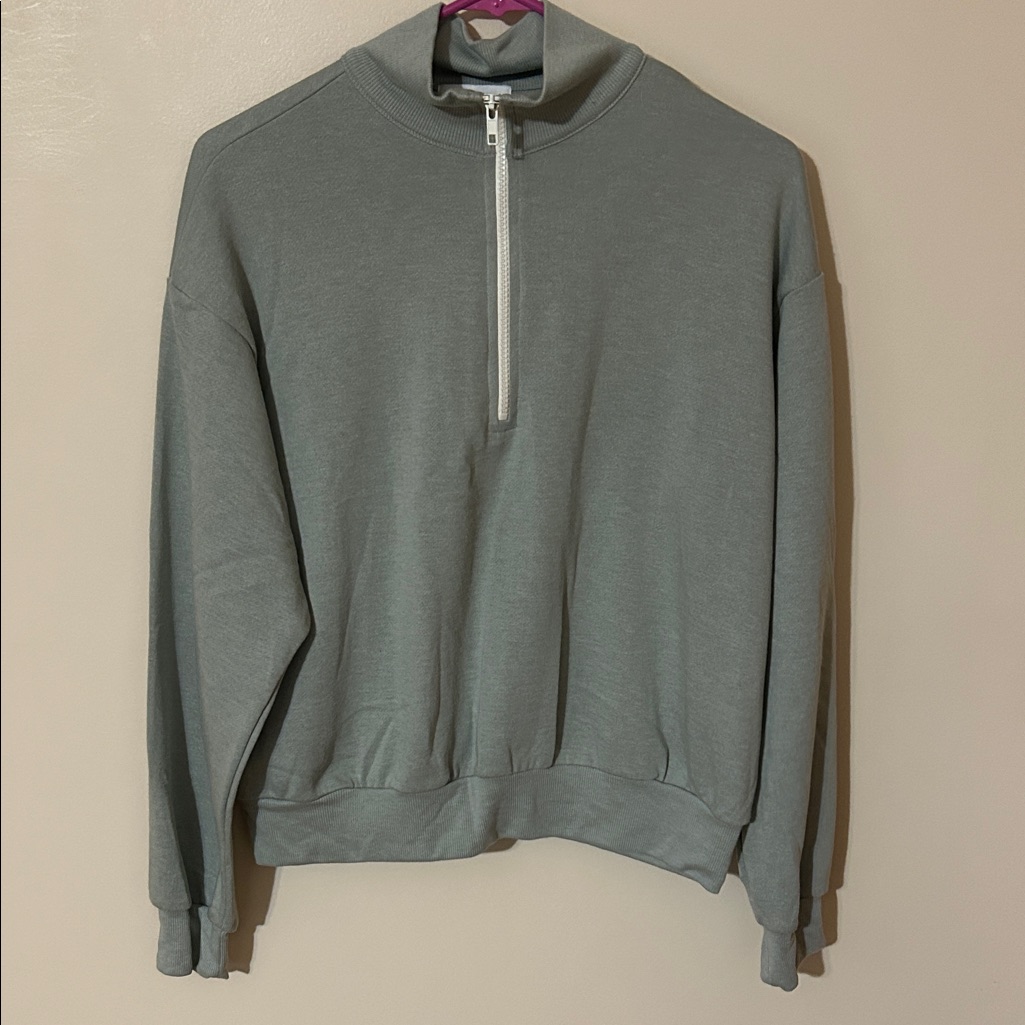Oli Viv Half-Zip Sweater Large Nwt
